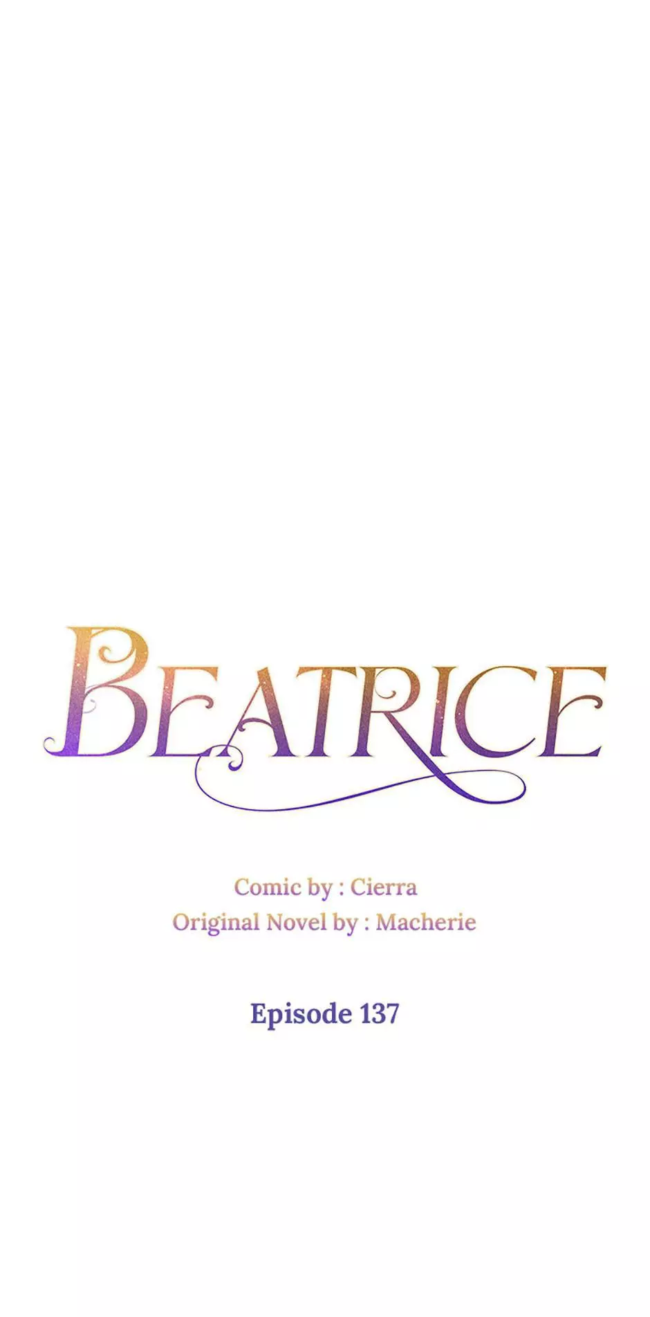 Beatrice - Chapter 137 - Page 1