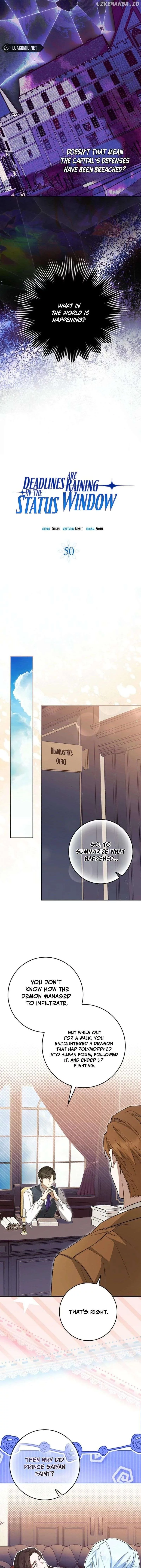 Deadline Is Raining in the Status Window - Chapter 50 - Page 2
