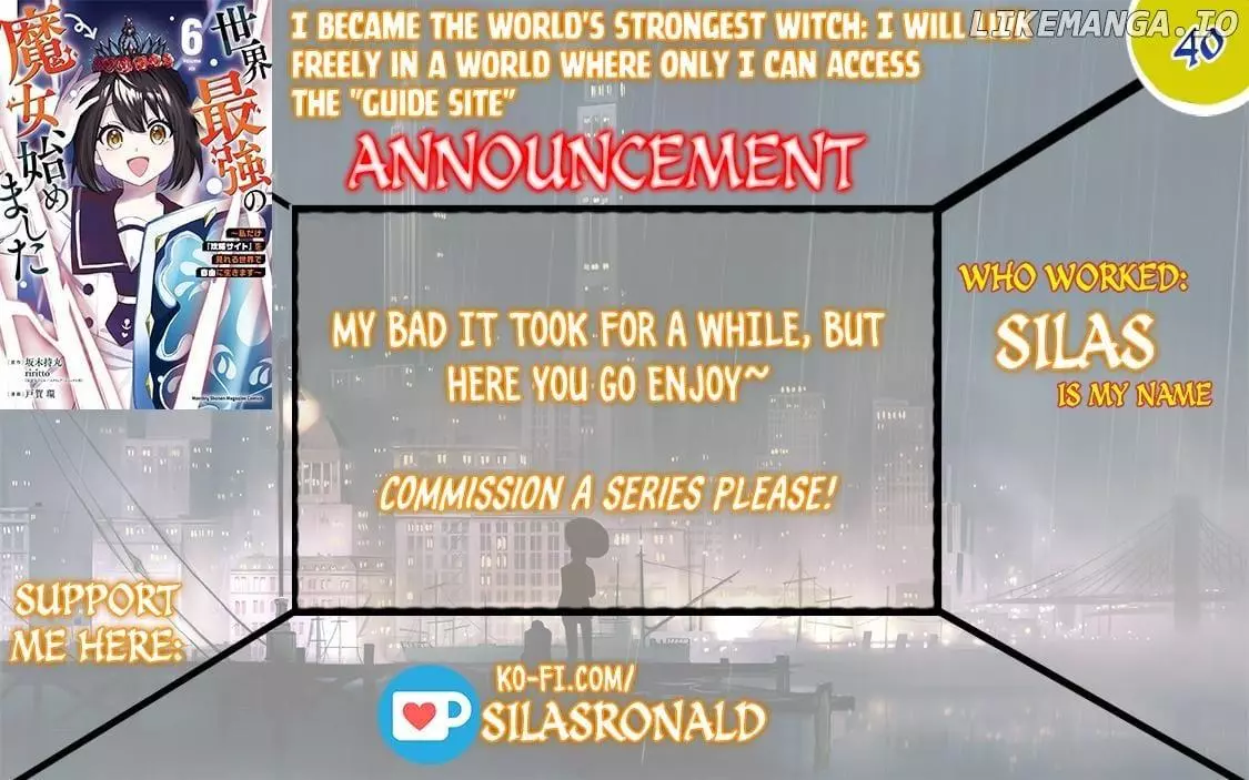 I Became The World's Strongest Witch, ~I Will Live Freely In A World Where Only I Can Access The - Chapter 40 - Page 1