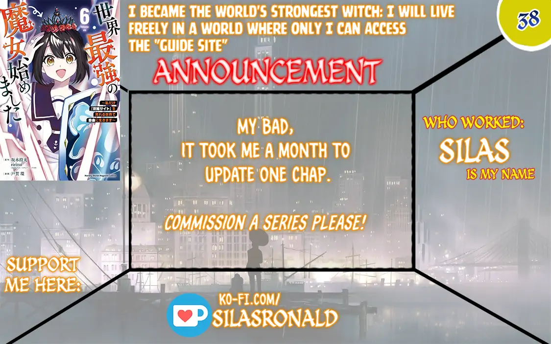 I Became the World's Strongest Witch: I Will Live Freely in a World Where Only I can Access the "Guide Site" - Chapter 38 - Page 1
