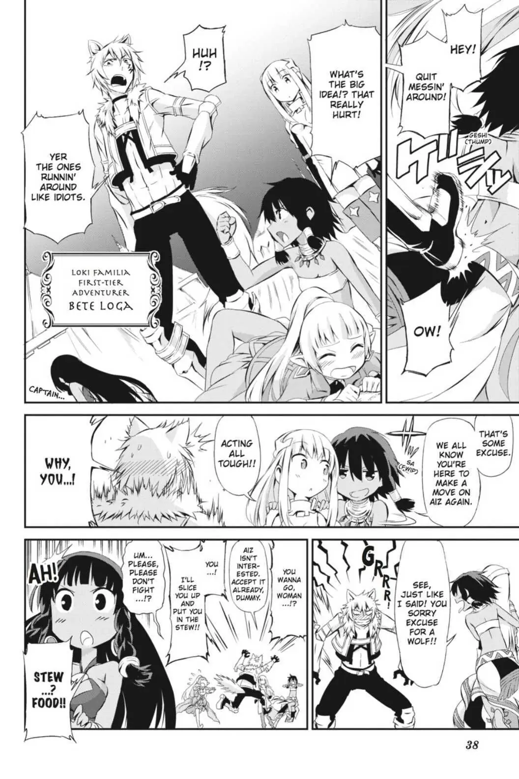 Is It Wrong to Try to Pick Up Girls in a Dungeon? On the Side: Sword Oratoria (Official) - Chapter 1 - Page 36