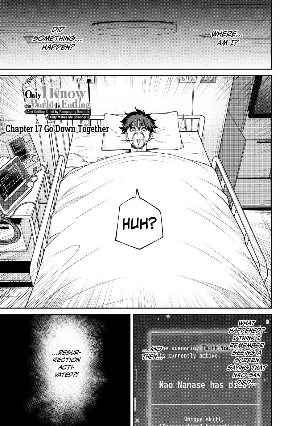 Only I Know the World Is Ending and Getting Killed by Rampaging Beasts Only Makes Me Stronger [Official] - Chapter 17 - Page 1