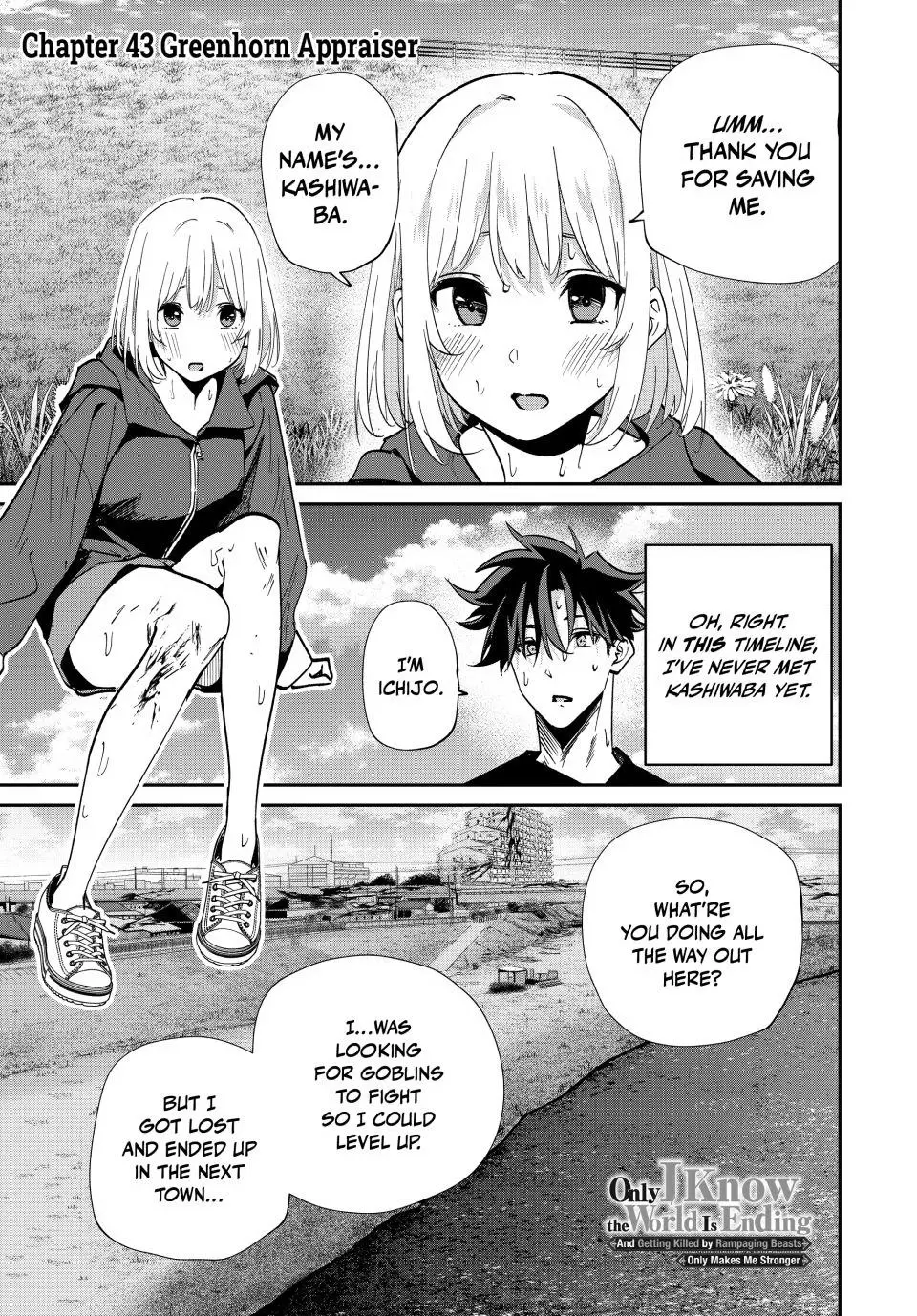 Only I Know the World Is Ending and Getting Killed by Rampaging Beasts Only Makes Me Stronger [Official] - Chapter 43 - Page 1