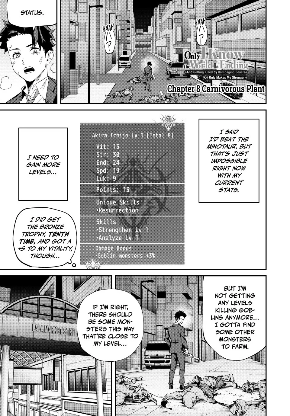 Only I Know the World Is Ending and Getting Killed by Rampaging Beasts Only Makes Me Stronger [Official] - Chapter 8 - Page 1
