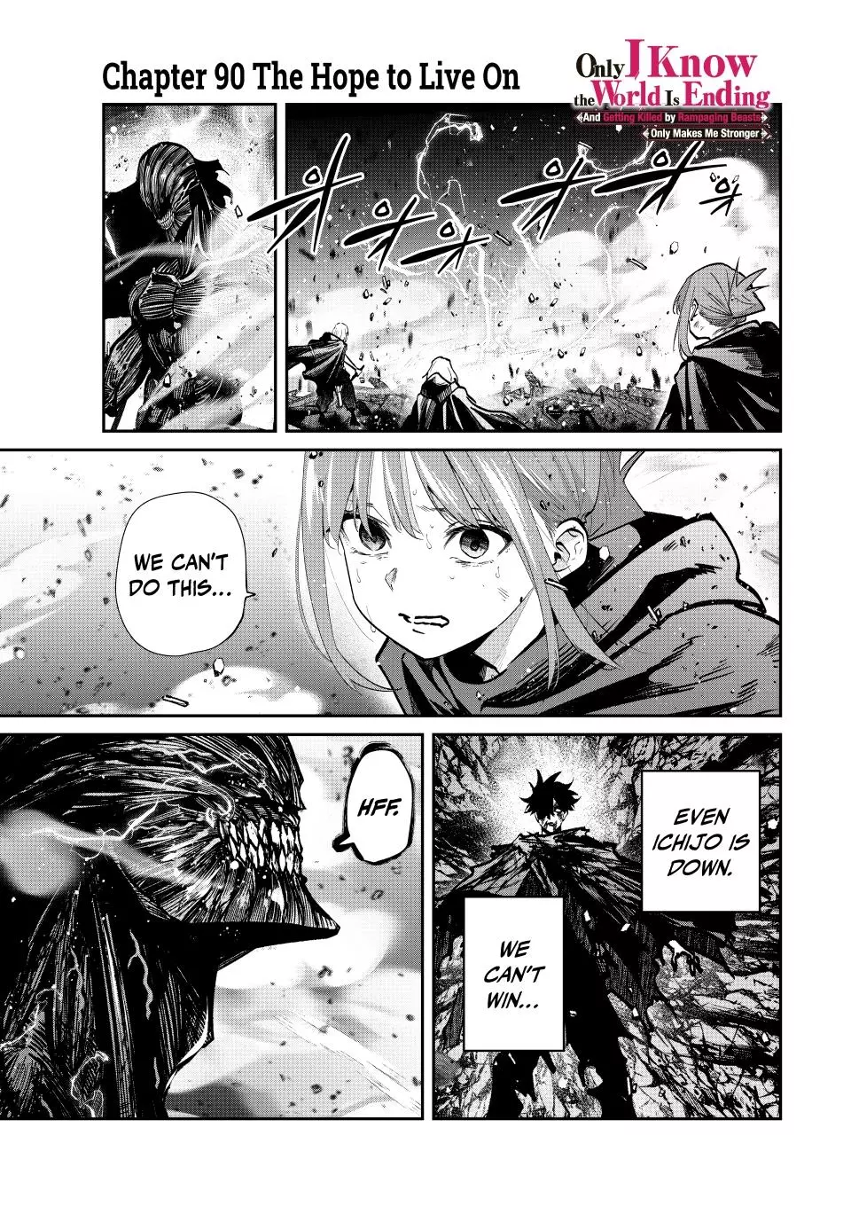 Only I Know the World Is Ending and Getting Killed by Rampaging Beasts Only Makes Me Stronger [Official] - Chapter 90 - Page 1