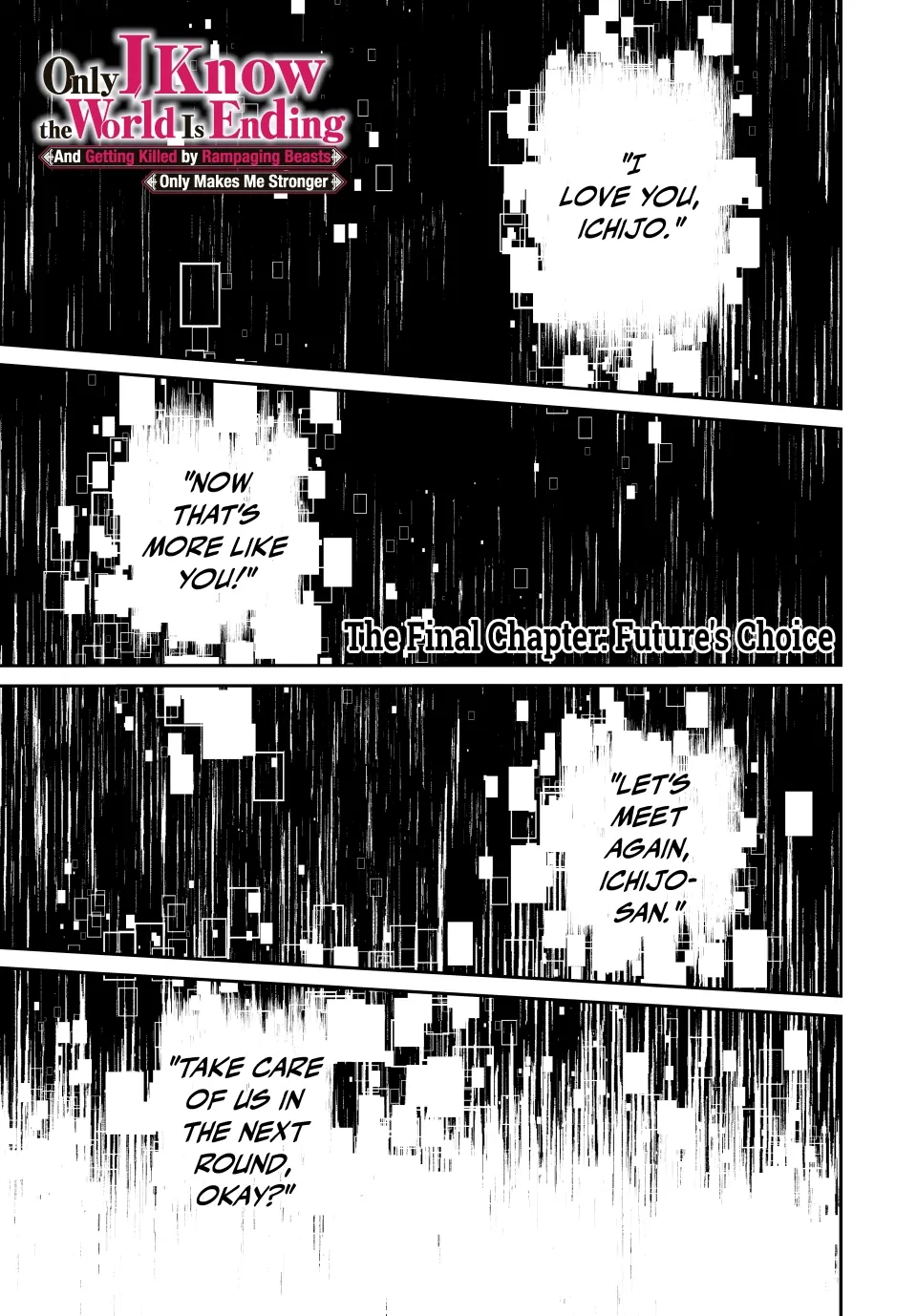 Only I Know the World Is Ending and Getting Killed by Rampaging Beasts Only Makes Me Stronger - Chapter 107 - Page 1