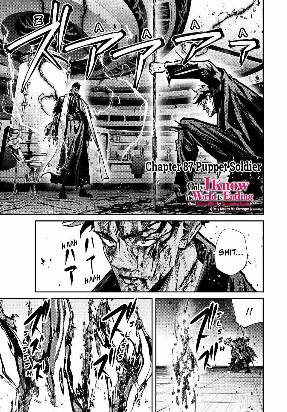 Only I Know the World Is Ending and Getting Killed by Rampaging Beasts Only Makes Me Stronger - Chapter 87 - Page 1