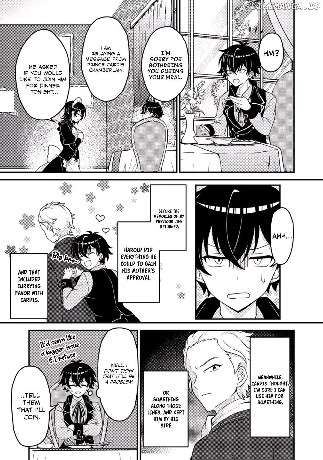 The Incompetent Villainous Prince Wants to Survive ~I was Reincarnated Into a Romance RPG as a Mob Villain, But I will Ignore the Original Work and Aim to Become the Strongest~ - Chapter 2 - Page 20